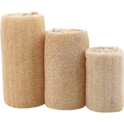 1pc of Organic Loofahs Loofah Spa Exfoliating Scrubber natural Luffa Body Wash Sponge Remove Dead Skin Made Soap