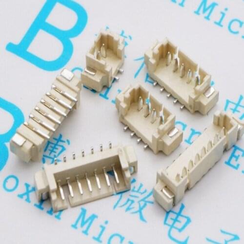 100PCS/Lot 1.25mm SMD Pitch Jack Connector JST Vertical Type SMT 1.25 2P/3P/4P/5P/6P/7P/8P/9P/10P