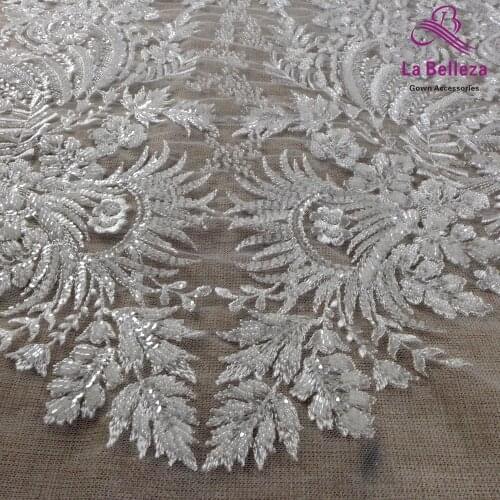 2021 new lace fabric,1 Yard off white lace,Quality embroidery beads sequinslace fabric,nice patterns lace,good quality lace