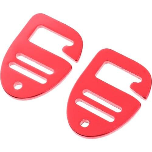 2x G Hook Webbing Buckle For Backpack Luggage Strap Webbing Alloy 25mm Red
