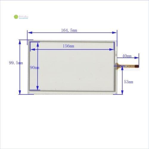 ZhiYuSun XWT190 165*100mm 7inch 4-wire resistive touch panel for Car DVD, GPS Navigator screen glass XWT190