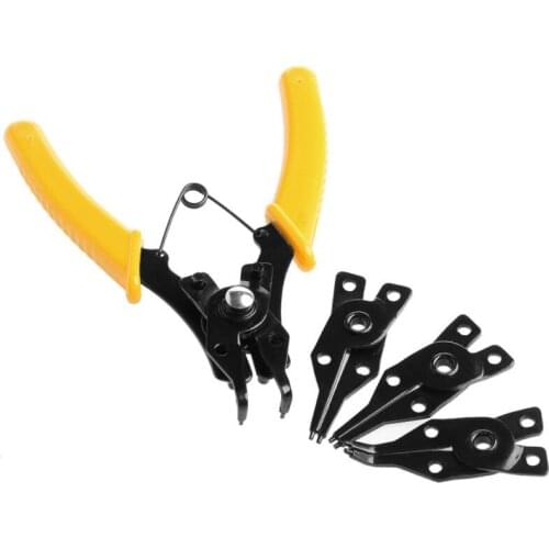 4-in-1 Snap Ring Pliers Plier Hand Tool Set Circlip Combination Retaining Clip H02