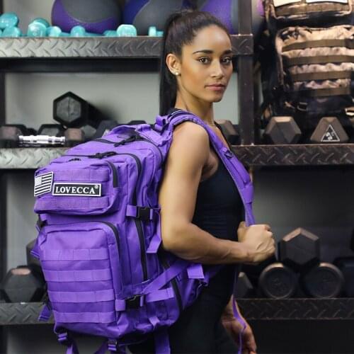 45L Military Tactical Camo Backpack Outdoor Army Assault Molle Rucksack Waterproof Nylon EDC Bag for Camping Hiking Trekking