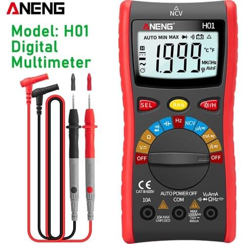 ANENG H01 1999counts Digital Multimeter Testers Automotive Electrical Comprobador Transistor Tester Multitester Multimetro