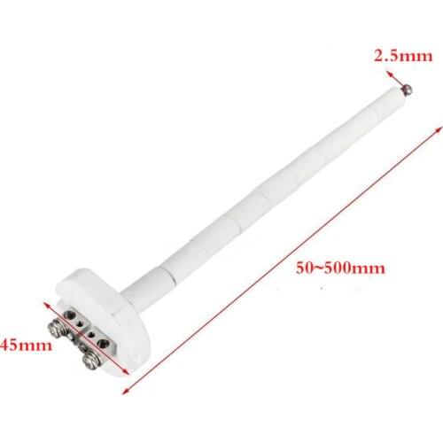 50-500mm K Type Thermocouple Sensor,Platinum Rhodium High Temperature Probe,Ceramic Kiln Furnace Control Measuring 1300 Degrees