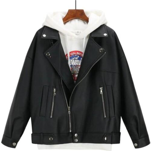 FICUSRONG Women's Leather Jackets