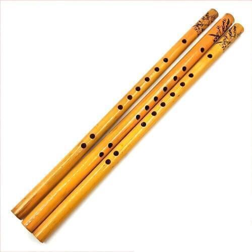 Hot Sale 44CM Chinese Traditional 6 Hole Bamboo Flute Vertical Flute Woodwind Musical Instrument Chinese Bamboo Flute
