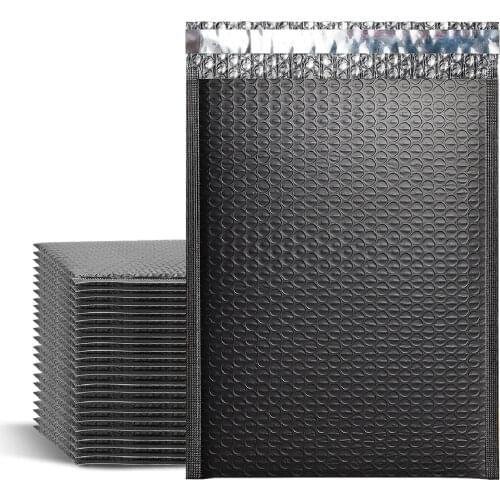 Mailing Envelopes Mail gift Store 50pcs Mailer Poly Bubble Padded for Packaging Self Seal shipping Bag Bubble Padding Black