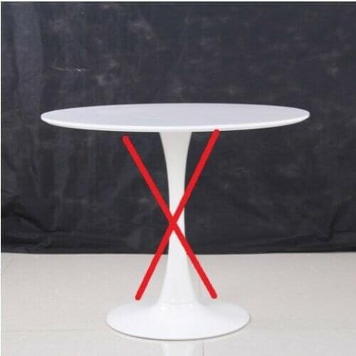 Base and top only Saarinen round dining table White tulip diam 90 cm sculpture