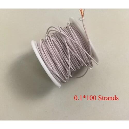 0.1mm*100 Strands Polyurethane Enameled Copper Wire Multi-strand Litz wire Yarn wrap wire, Length about 20 meters/lot