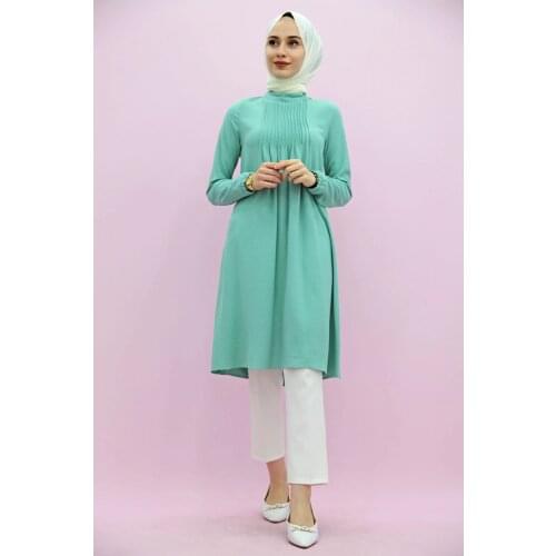 New Season Muslim Fashion Hijab Summer Dress Sleeve Elastic Detail