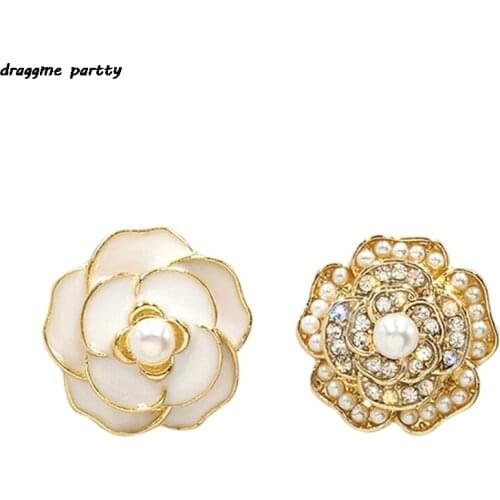 New Korean Temperament Vintage Camellia Earrings Autumn And Winter Ear Jewelry
