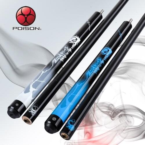 POINOS Billiard Jump Cue 13mm Tip 106.68 cm Length Caron Fiber Maple Handmade Jump Pool Cue 13MM Tip Professional Durable Cue