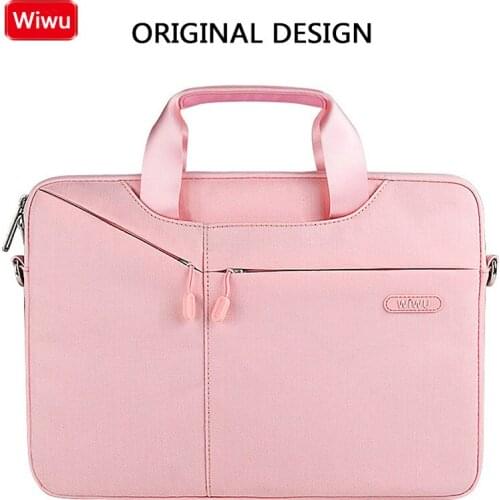 Luxury Laptop Bag 17.3 15.6 15.4 14.1 13.3 inch Waterproof Notebook Bag Sleeve For Xiaomi Shockproof Computer Shoulder Handbag