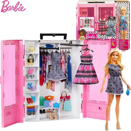 Barbie Luxury Set Dream Clothes Wardrobe Barbie Doll Toys for Children Princess Design Girls Dolls Accessories Fashion Dress Up
