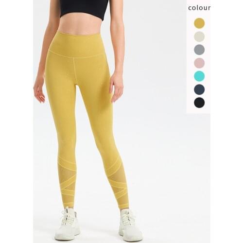 Yoga Pants Seamless Breathable Quick Dry Running Pants Workout Pants High Waist Leggings Fitness Gym Sportswear Womens Tights