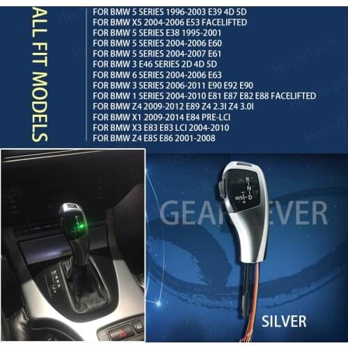 LED Gear Shift Knob Shifter Lever For BMW x1 x3 x5 z4 E81 E82 E87 E88 89 E46 E90 91 E92 E93 E39 E60 61 3 E64 E38 E84 E53 E85 E89