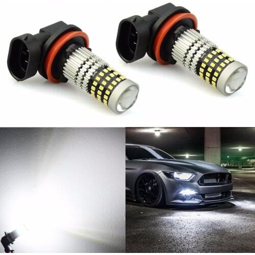 VANSSI 1400 Lumens Extremely Bright 1020 Chips 9006 HB4 H10 9140 9145 H16 H11 H8 LED Fog Light Bulbs, 6000K White,2 Pieces