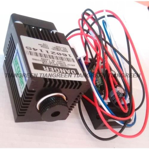 High Power Diode Laser 1000mW/1W Focusable Blue Laser Module 450/445nm with TTL Driver for laser engraving machine cnc laser diy