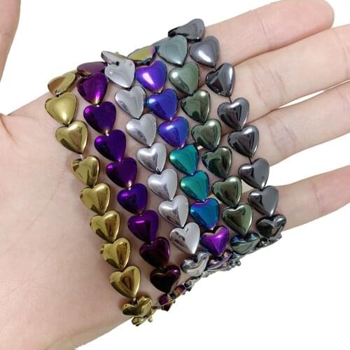 Wolesale Price Heart Shape Hematite Loose Beads 4 6 8 10mm 15inch Strand Natural Stone Hematites Spacers DIY Jewelry Making A49