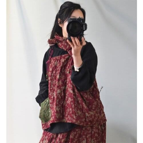 Women Spring Retro Patchwork Printed Spaghetti Strap Tanks Ladies Vintage Print Spliced Camis Female 2020 Tops Tankstop