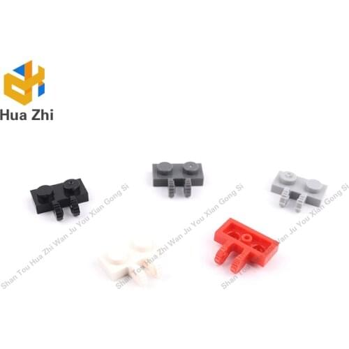 10PCS 60471 Hinge Plate 1 x 2 Locking with 2 Fingers on Side, 9 Teeth Building Blocks Parts MOC DIY Education Brick