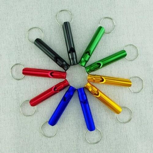 10pc Mix Aluminum Emergency Survival Whistle Keychain For Camping Hiking Safety Outdoor Hiking Silvato Emergencia #W5