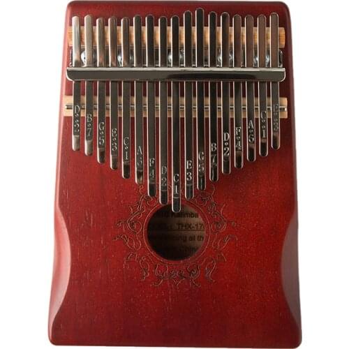 17 Key RedSun Kalimba Thumb Piano Finger Sanza Mbira High-Quality Solid Wood Body Keyboard Musical Instrument for Kids Beginner
