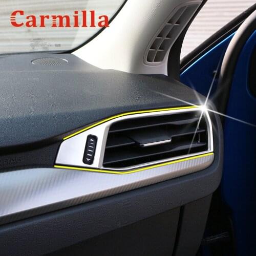 2Pcs/Set A/C Air Condition Outlet Vent Cover Trim Sticker Fit for Ford Focus 4 MK4 2019 2020 LHD Car Styling Accessories