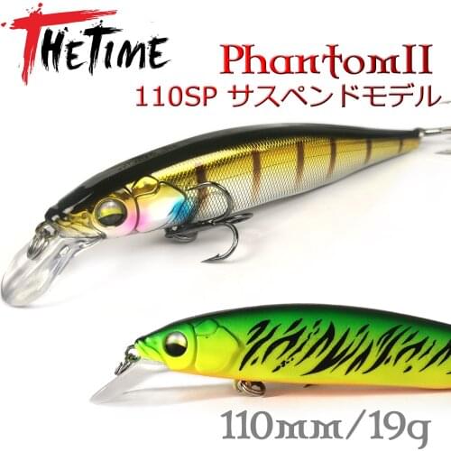 TH110 Suspend Minnow Lure 19g jerkbait wobbler Artificial fishing lures tackle for sea bass perch pike fish trout wobblers baits