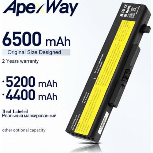 10.8V Laptop Battery For Lenovo Y580 G510 G580 G710 Y480 Y580P Z580 L11L6Y01 L11M6Y01 L11S6Y01 L11N6Y01 L11S6F01 6500mAh