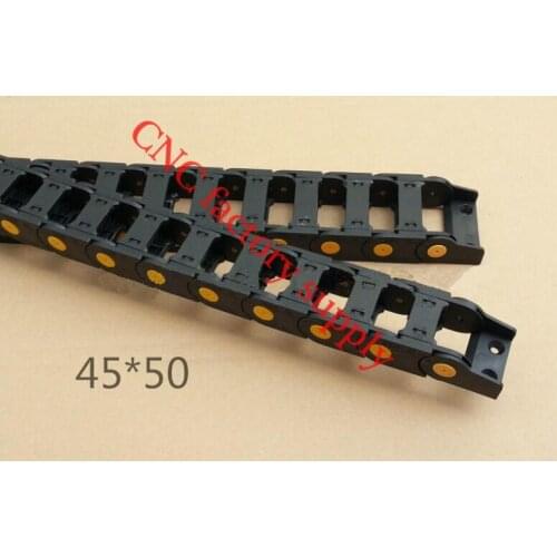 Free Shipping 1M 45*50 mm Plastic Cable Drag Chain For CNC Machine,Inner diameter opening cover,PA66