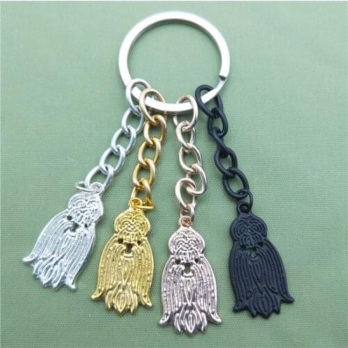 New Vintage Shih Tzu Key Chains Fashion Pet Dog Jewellery Shih Tzu Car Keychain Bag Keyring For Women Men