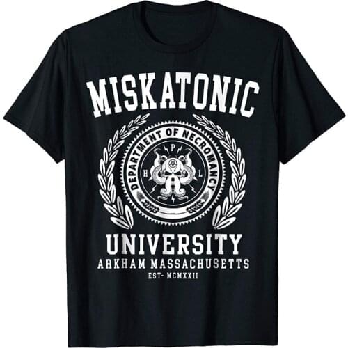 Miskatonic University Shirt, Cthulhu Tshirt, Lovecraft 2019 New Letter Print Creative Printed T-Shirt Kids T Shirts