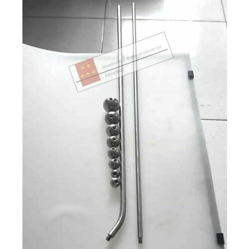 Saxophone repair tools 8pcs stainless dent ball +2pcs bent dent rod