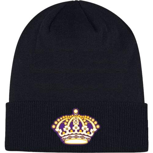 Cool hockey high quality winter knitted hats with an embroidery logo for hockey fans