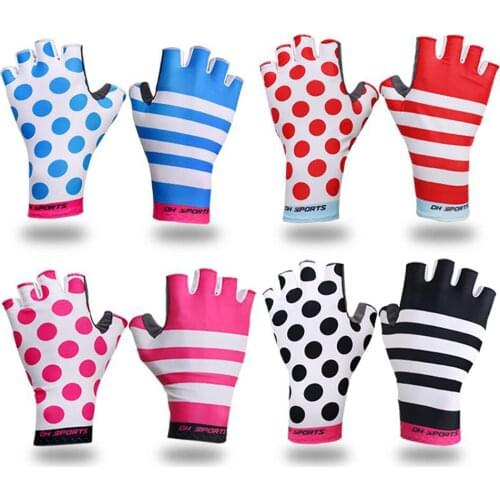 KoKossi Anti-sweat Half Finger Gloves Wear-resistant Breathable Comfortable Skin-friendly Elasticity Cycling Fishing Gloves