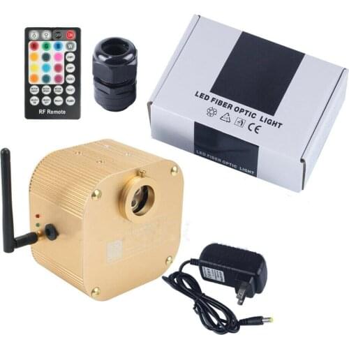 16W RGBW Twinkle Fiber Optic Light Engine APP Control LED Light Device 28key Sound Music Audio controller Ceiling Star