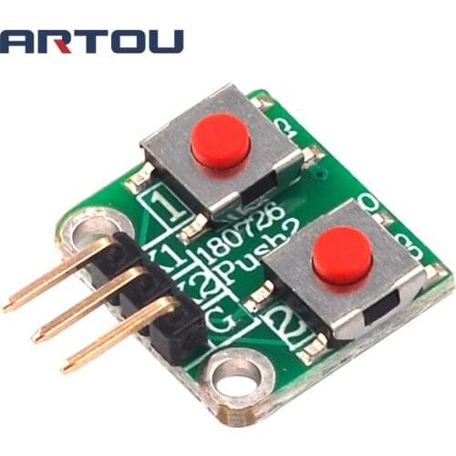 Micro Switch 1*2 Matrix Keyboard 2 Bit Button Independent Button MCU External Expansion Keyboard Module