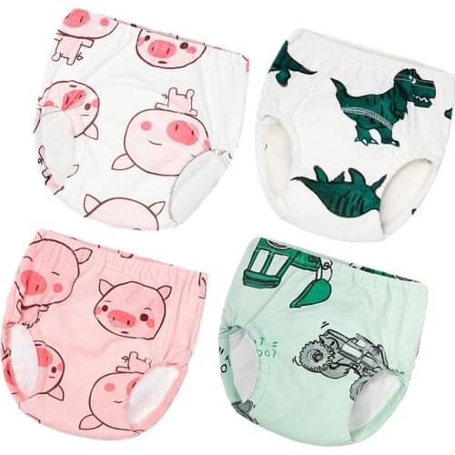 Baby Diapers Reusable Nappies Baby Cloth Diapers Washable Infants Children Baby Cotton Training Pants Nappy Panties