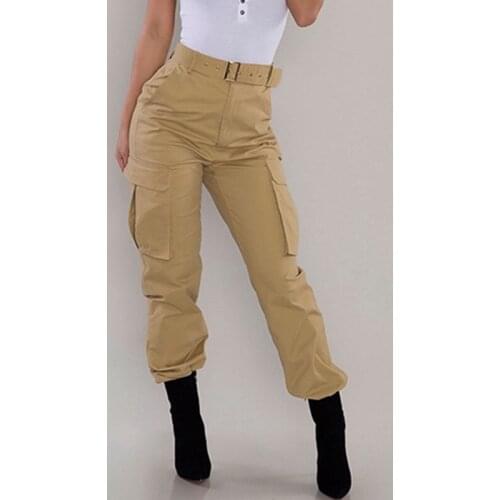 Fashion Ladies Pants European And American Overalls Female Women Military Combat Trouser Ladies Cargo Pants Girls Army Trousers