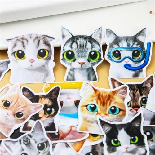 30Pcs/set Cartoon cat Sticker DIY Craft Scrapbooking Album Junk Journal Planner Decorative Stickers Planner Diary Decorative