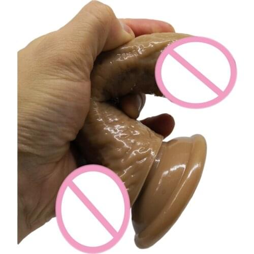 New Skin feeling Realistic Small Dildos Soft Penis Super Anal Dildo With Suction Cup Sex Toys for Woman Female Masturbation