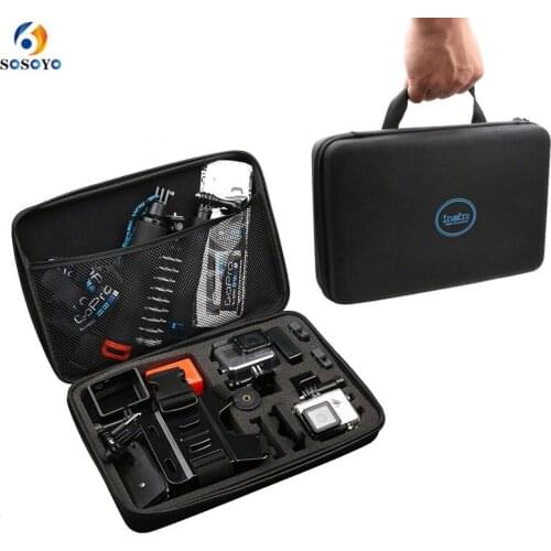 Carrying Storage Bag Protective Portable Case DIY Shockproof Travel Storage Box For Gopro 8 7 6 5 4 Dji Osmo Action camera