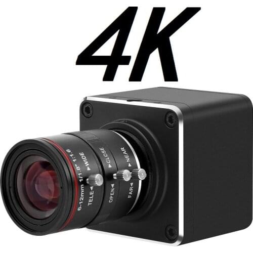 Industry 4K Camera 1080P 1080i Multiple Formats Resolution with Lens 6-12mm Video Live Broadcast Output HDMI Camera