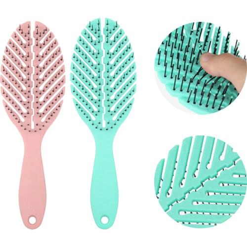 Hair Comb Scalp Massage Hair Brush Wet Curly Detangle Comb Detangling Hairbrush Women Salon Hairdressing Styling Tools Barber