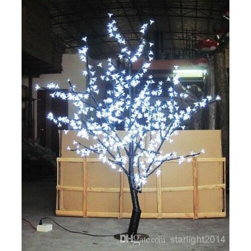 LED Cherry Blossom Tree Light 480pcs LED Bulbs 1.5m Height 110/220VAC Seven Colors for Option Rainproof Outdoor Usage Drop Shipp