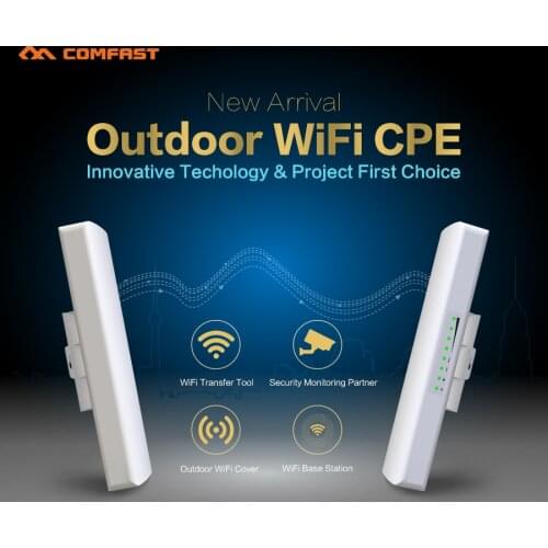 2Pcs Comfast point to point Wireless bridge 300Mbps outdoor router 2.4G&5.8G WIFI Amplifier Network WiFi access point