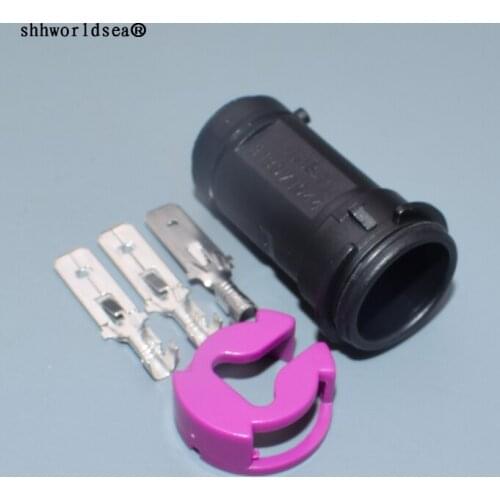 Worldgolden 3pin 6.3mm 3pin male auto plastic housing plug 813972928 wire harness connector 813 972 928