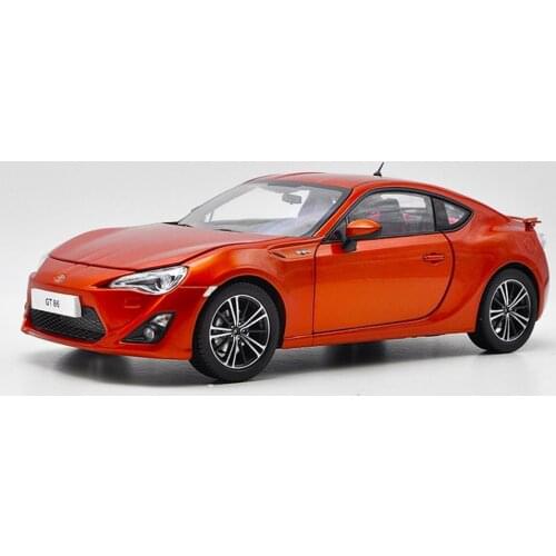 1/18 Scale Toyota 86 GT GT86 Racing Car Orange Diecast Car Model Toy Collection